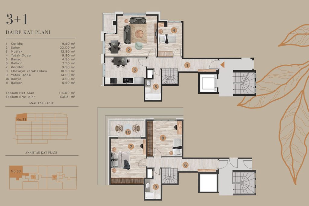 Benna-yapı-grup-1460-Yaşam-Projesi-Kat-Planı-3+1-1